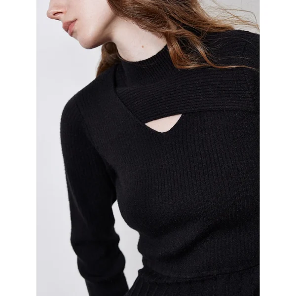 Women Knitted Dress 2025 Autumn and Winter New - Image 4