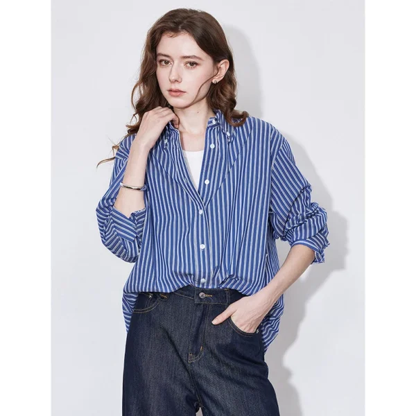 Elegant Lyocell Cotton Blouse – Spring Essential - Image 2